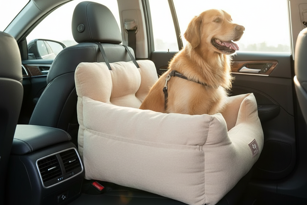 Petstorra Co Pet Car Seat Coffee in Vehicle