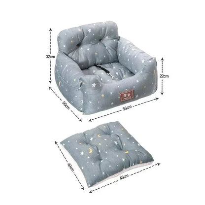 Transform Your Car Rides with the SecureNest™ Car Bed - Ultimate Comfort & Safety for Your Furry Friend - Petstorra Co