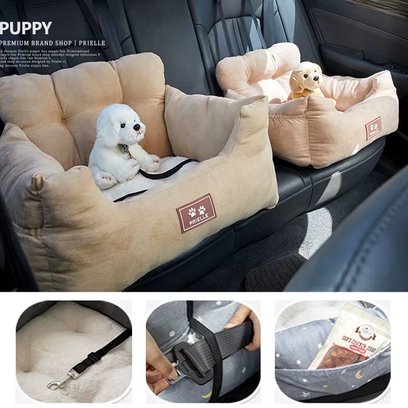 Transform Your Car Rides with the SecureNest™ Car Bed - Ultimate Comfort & Safety for Your Furry Friend - Petstorra Co